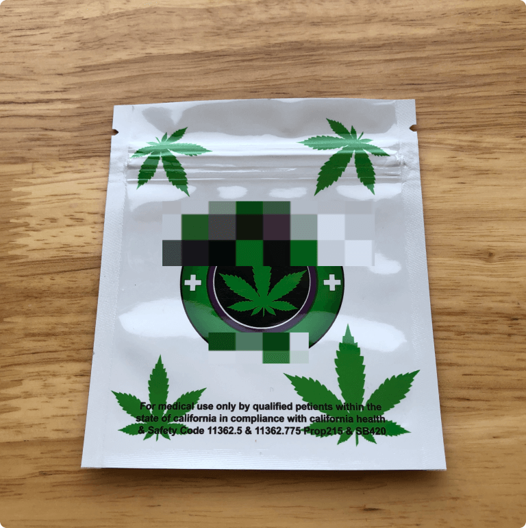 Medical Cannabis Flat Pouch Mini Baggies